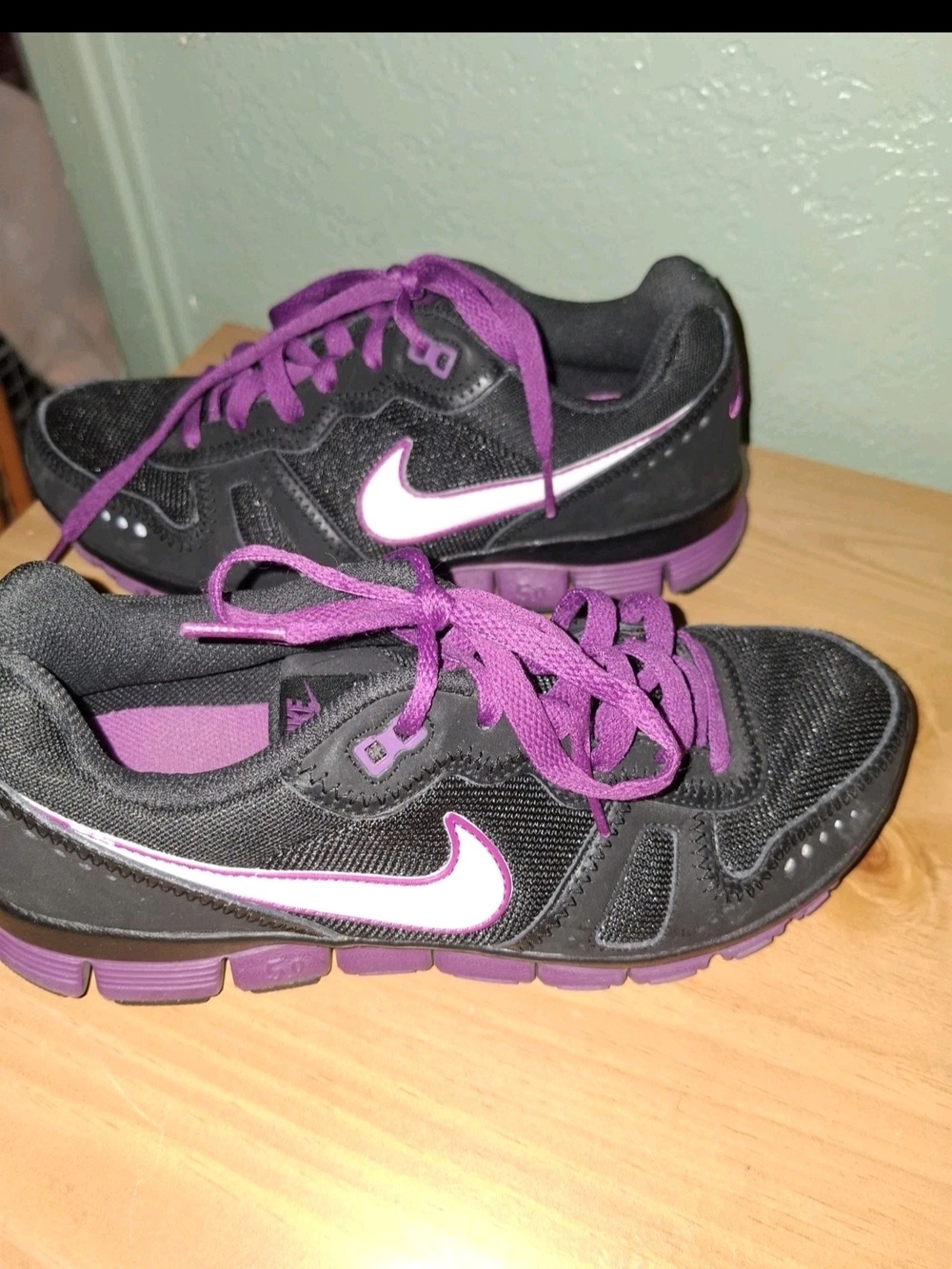 Nike Free Running Shoes Black And Purple